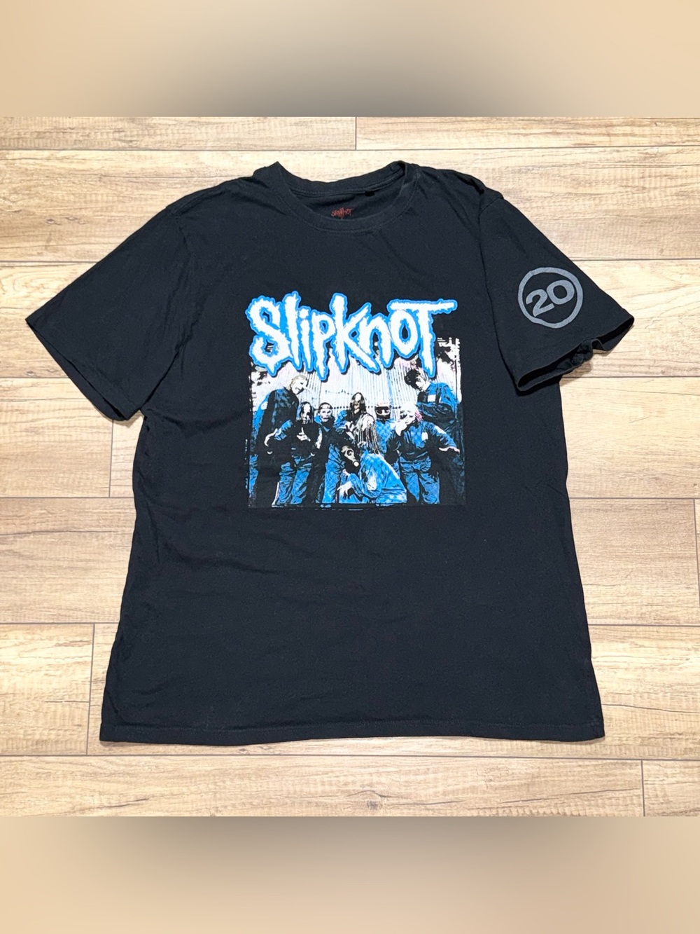 Slipknot Tattered And Torn 20th Anniversary Grunge Graphic T Shirt Adult 2XL